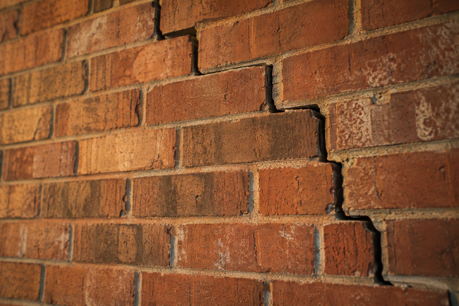 A foundation crack in a North Texas home
